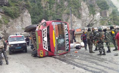 Bus accident leaves at least 37 dead and 18 injured on Himalayan road in Indian-controlled Kashmir